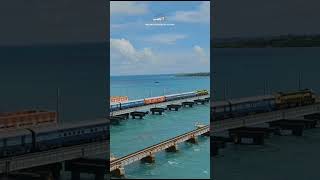 CRS Inspection on ASIAs 1st VERTICAL LIFT SEA RAIL BRIDGE NEW PAMBAN BRIDGE High Speed Trail Run 🌟 [upl. by Nynnahs]