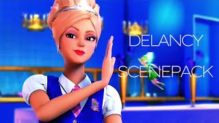 Barbie Princess Charm School  Delancy Scenepack 4k [upl. by Assil]