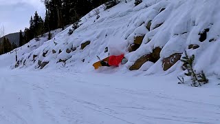 2324 雪季  聖誕滑雪之旅最終章  Colorado Keystone Resort  滑到忘我撞到山壁  Carving into the rock  交換雪板 [upl. by Ardyth]