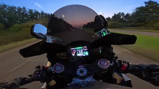 Aprilia RSV4 1100 2021  Night Ride  Akrapovic  POV insta360acepro [upl. by Nahsar]