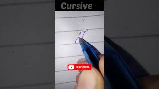 How to write F in cursive shrots [upl. by Berkeley]