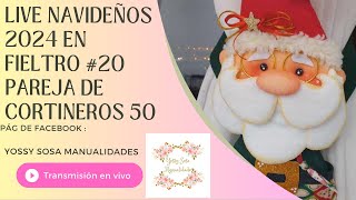 CORTINEROS NAVIDEÑOS EN FIELTRO LIVE NAVIDAD EN FIELTRO 2024 20 [upl. by Iddet]