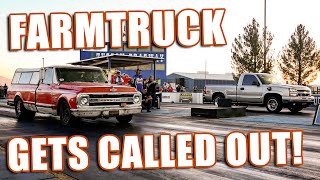 FARMTRUCK GETS CALLED OUT  FARMAGEDDON AT TUCSON DRAGWAY [upl. by Yaner]