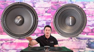 Timpano Audio TPTMR8 VS PRV Audio 8MB450 8quot Best car audio Midrange Speakers Vocal Sound Bass Test [upl. by Georgena]