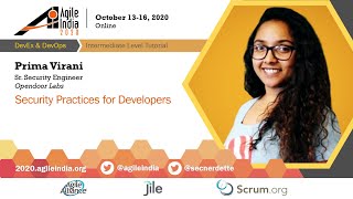 Security Practices for Developers by Prima Virani AgileIndia2020 [upl. by Del166]