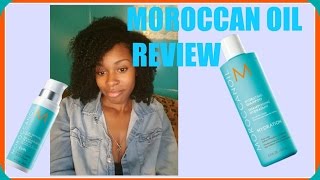 MOROCCAN OIL REVIEW ON NATURAL HAIR [upl. by Oinotnanauj]