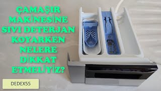 Çamaşır Makinesine Sıvı Deterjan Nasıl Konulur [upl. by Chlo]