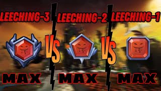 Max Leeching 3 vs Leeching  2 vs Leeching 1🔥🥶Blockmango  Bedwars [upl. by Salesin]