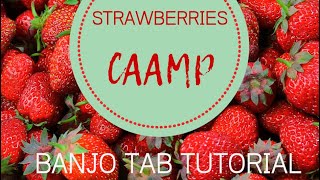 Strawberries by Caamp  Banjo Tab Tutorial  How to Play Strawberries by Caamp on the Banjo tab [upl. by Giannini]