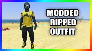 Modded Ripped Outfit bekommen in GTA Online [upl. by Alenairam]