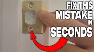 FIX STRIPPED OR NONCENTRED SCREW HOLES in seconds like a pro [upl. by Granny]