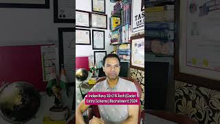 Indian Navy 102 BTech Cadet Entry Scheme Recruitment 2024 indiannavy youtubeshorts viralvideo [upl. by Eneirda]