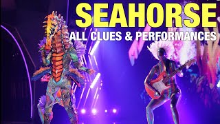 The Masked Singer Seahorse All Clues Performances amp Reveal [upl. by Lekar]