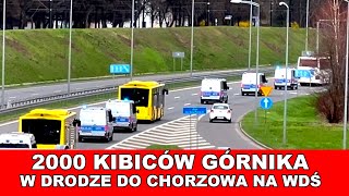 2000 Kibiców Górnika w drodze do chorzowa na Wielkie Derby Śląska ruch chorzówGórnik Zabrze [upl. by Hy141]