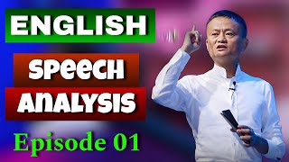 Learn English with English Speech  Episode 01  English Speech Analysis  with Subtitles [upl. by Eelrebmik779]