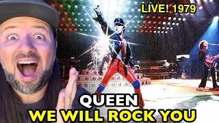 QUEEN We Will Rock You LIVE 1979 HAMMERSMITH ODEON  REACTION [upl. by Nuhsar]