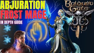 BEST Abjuration Wizard  Frost Mage Pacifist Build  SOLO Tactician  Baldurs Gate 3 Guide [upl. by Dola]