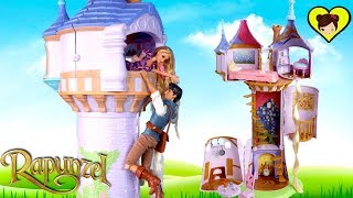 Torre de Princesa Rapunzel y Cuento de Enredados con Muñecas para niños y niñas [upl. by Noruq]