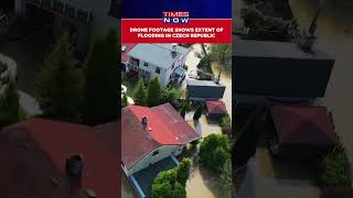 Aerials Footage Shows Extent Of Flooding In Czech Republics Bohumin Bordering Poland shorts [upl. by Ielerol76]