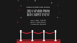 2024 Randallstown High School Senior Prom Red Carpet Event [upl. by Nyladnewg]