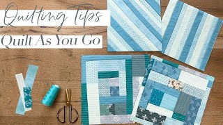 How to Quilt As You Go Time Saving Scrap Buster Technique [upl. by Viddah]