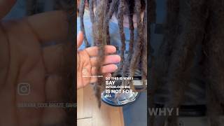 Results of interlocking dreadlocks on smooth hair textures dreadlocks locrepair interlocking [upl. by Smith]