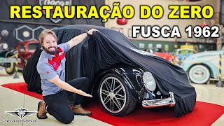 08 MESES em 30 MINUTOS Passo a passo da RESTAURAÇÃO do FUSCA 1962  PERSONALIZAÇÃO COMPLETA 🖤😱 [upl. by Ocirne]