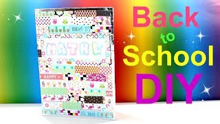 BACK TO SCHOOL deutsch 2017  Washi Tape Ideen  Hefte verschönern mit Bastelanleitung [upl. by Ahab]