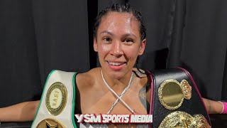 LeAnna Cruz reacts to UD win over Mailys Gangloff [upl. by Ansilma]