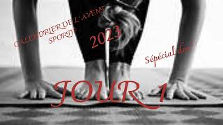 J 01 Calendrier de lavent sportif 2023 [upl. by Jaffe]