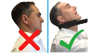 NEW amp EASY Exercises to SAFELY Improve Military Neck and Cervical Kyphosis  Dr Walter Salubro [upl. by Colly]