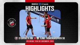 Highlights Storvreta IBK vs Team Thorengruppen SK [upl. by Ykcor]