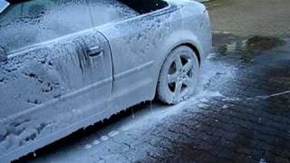 Audi A4 Cabrio Snow Foam [upl. by Mairb861]