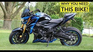 The Ultimate BIKE 2018 GSXS750 REVIEW  FIRST RIDE [upl. by Botsford]