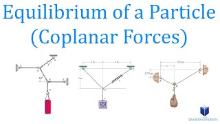 Equilibrium of a Particle 2D xy plane forces  Mechanics Statics  Learn to solve any question [upl. by Luar737]