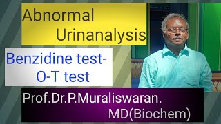 Benzidine testOT test Muralis Simplified Biochemistry [upl. by Nemrac]