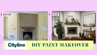 How give your fireplace a DIY paint makeover [upl. by Geer]