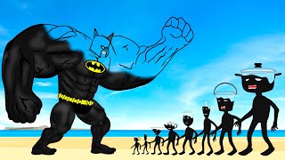 Evolution BOSS BATMAN Vs Evolution Of MONSTER RADIATION  Returning From The Dead SECRET  FUNNY [upl. by Sidoney]