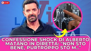 ULTIMORA Alberto Matano svelato in diretta il motivo delle sue condizioni È da quando ho comin… [upl. by Ylreveb]