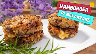 Hamburger di melanzane filanti nella friggitrice ad aria  Ricetta vegetariana [upl. by Lebiralc]