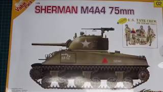 Sherman M4A4 Super value pack from Dragon 135 inbox rev [upl. by Dunc]