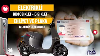 Elektrikli Motosikletlerde EHLİYET PLAKA hakkında TÜM MERAK EDİLENLER [upl. by Negris]