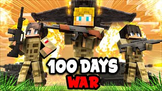 I Spent 100 Days on a WAR SMP SERVER in Minecraft This is What Happened [upl. by Vick394]