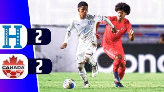 HONDURAS IGUALA 2  2 ANTE CANADA POR EL PREMUNDIAL SUB20 CONCACAF  REY DEPORTIVO [upl. by Eikin779]