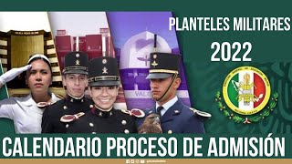 🥇 PROCESO de Admisión a Planteles Militares “2022” [upl. by Berry67]