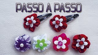 Flor de cetim com lentilha no TicTac  DIY  Passo a Passo [upl. by Knighton]