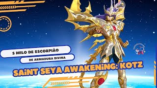 MILO DE ESCORPIÃO DE ARMADURA DIVINA  Rank S  Saint Seya Awakening KOTZ  Personagem [upl. by Blain]