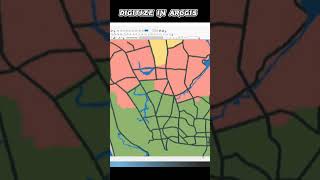 Digitizing Scanned Map in ArcGIS arcgis digitization shapefile [upl. by Rusty]