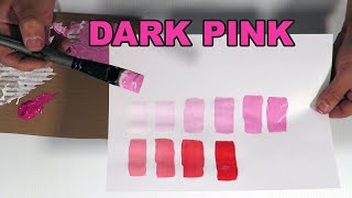 How To Make Dark Pink Colour With Paint EASY [upl. by Dhumma]