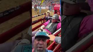 The Unpredictable World of Bareback Riding My Reaction rodeo upload broncriding reaction 🤠🐴🔥 [upl. by Cypro]